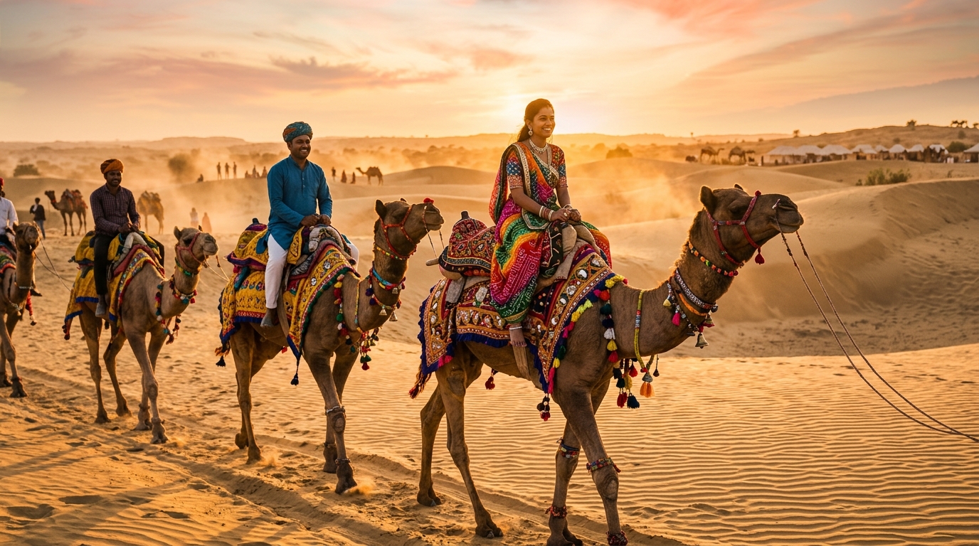 Camel Safari in Jaisalmer