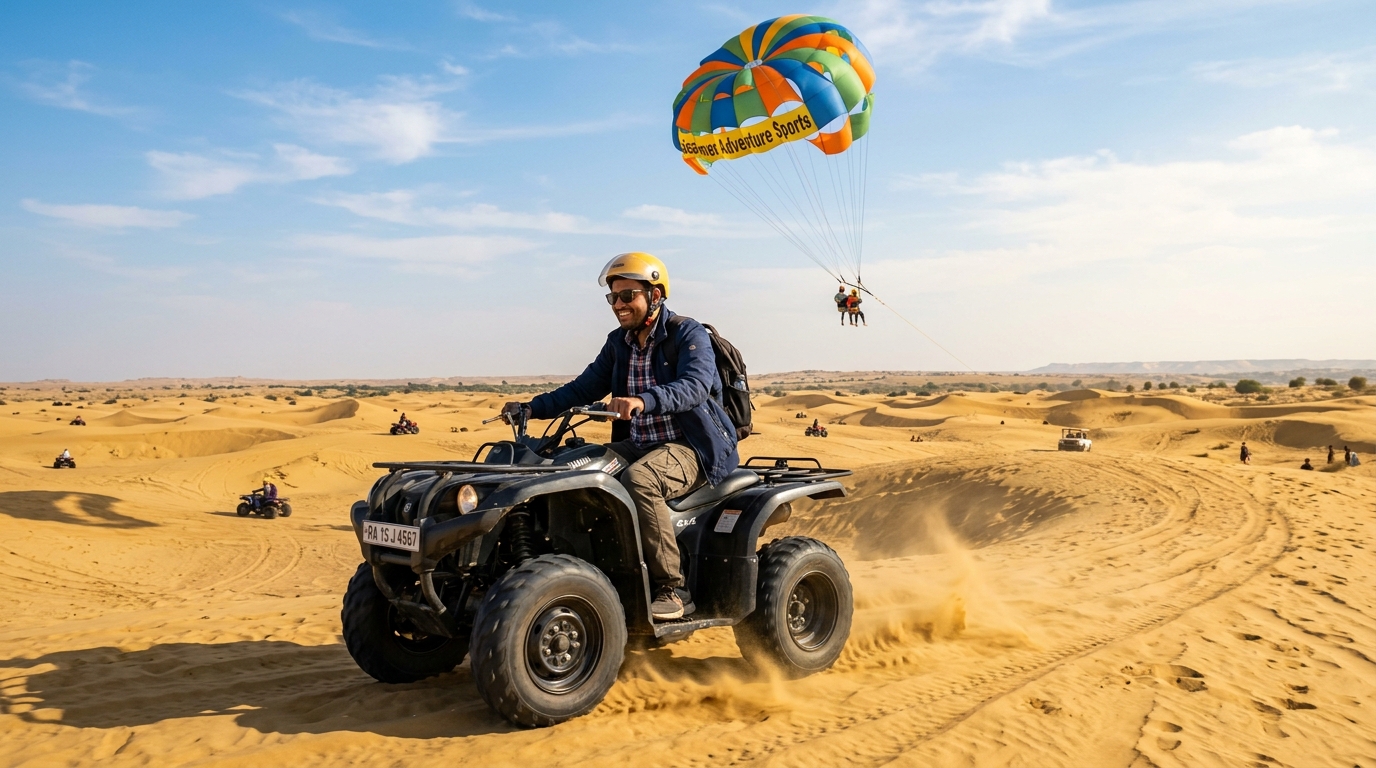 Quad Biking & Parasailing Jaisalmer